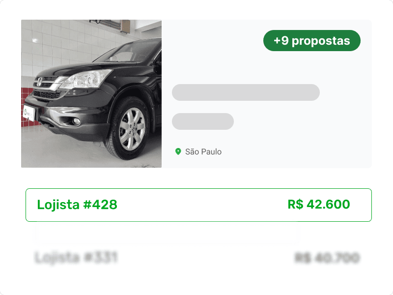 Você recebe a maior oferta