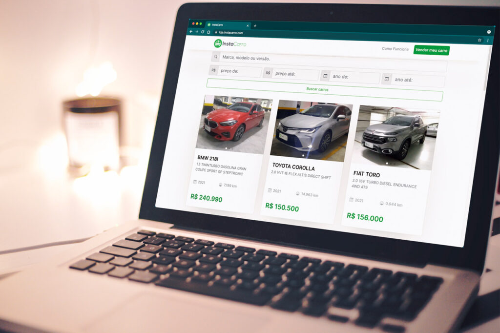 comprar carro na InstaCarro - InstaCarro abre nova loja virtual