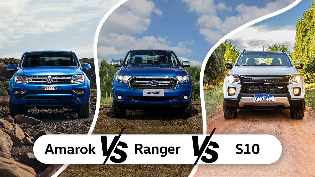 VW Amarok vs Ford Ranger vs Chevrolet S10: qual é a melhor compra?, image size:1280x720