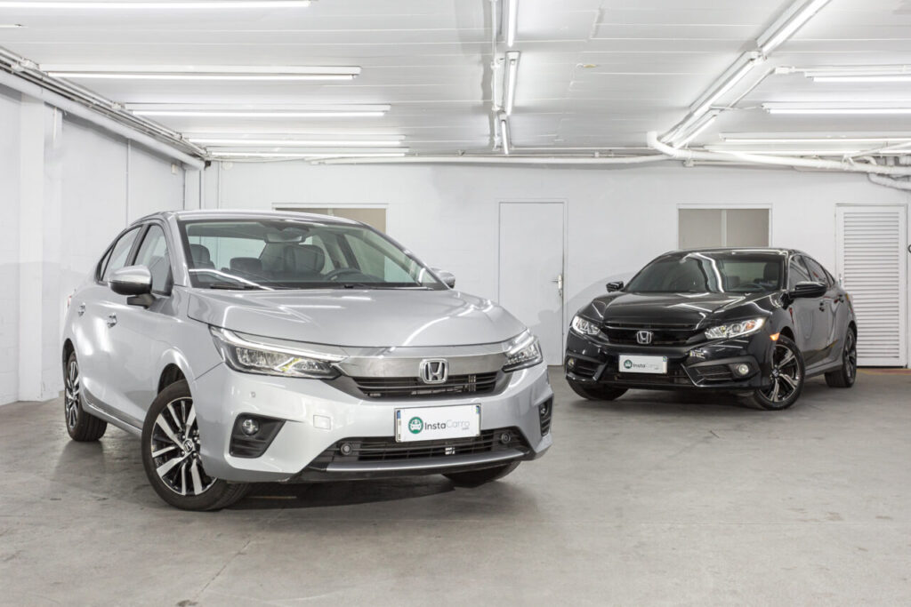 Comparativo: Novo Honda City vs. Honda Civic 4 honda city honda civic comparativo