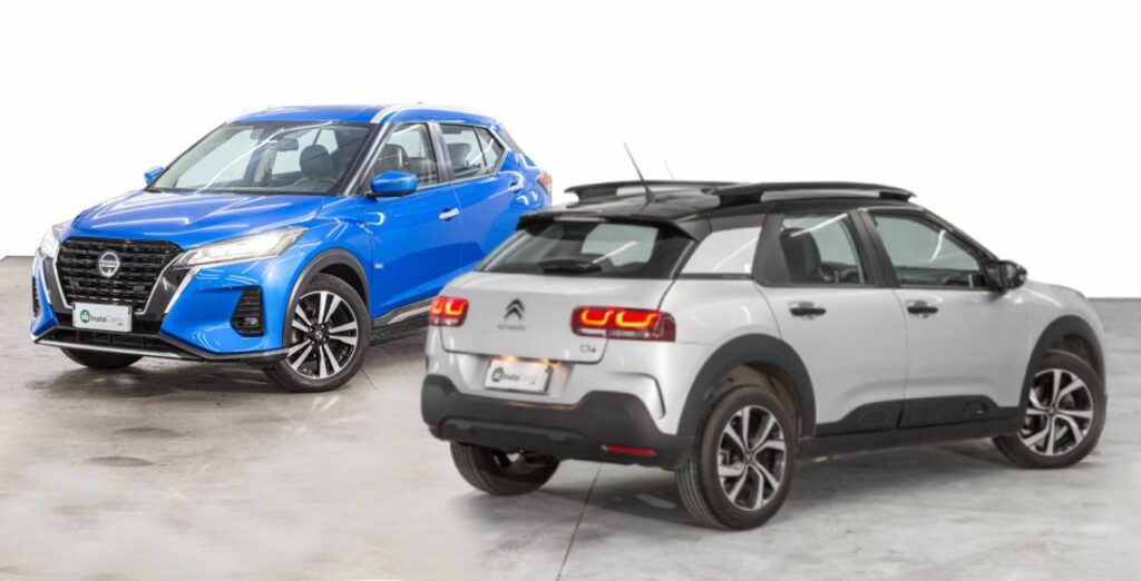 Nissan Kicks e Citroën C4 Cactus
