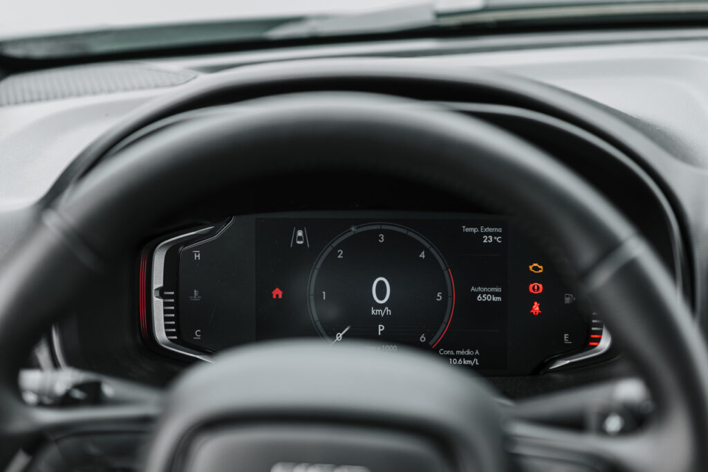 painel de instrumentos digital da Fiat Toro Ranch Diesel 4x4 2023