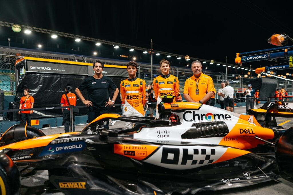 McLaren F1 Fórmula 1 pintura MP4 GP Singapura Senna