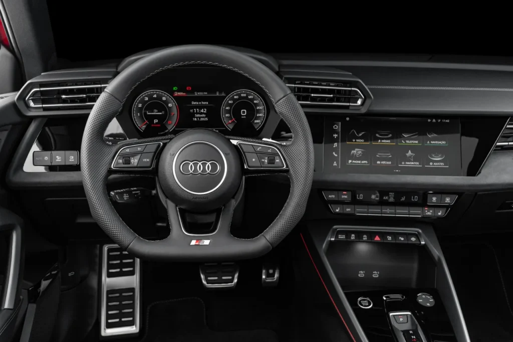 Audi A3 Sedan Performance Black: esportividade e refinamento na medida certa 31 Interior do Audi A3 Sedan Performance Black
