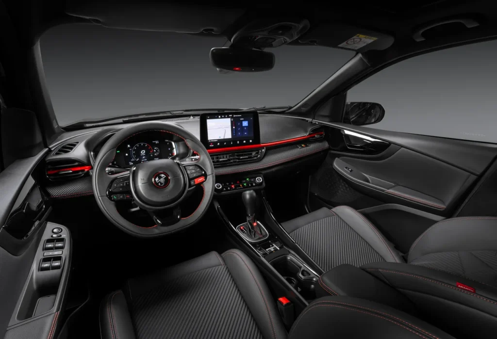 Novo Pulse Abarth 2026 estreia com nova dianteira, teto solar e preço de R$ 157.990 8 Interior do Fiat Pulse Abarth 2026