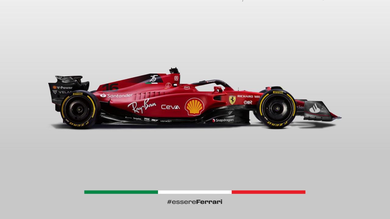Ferrari F1-75 lateral direita