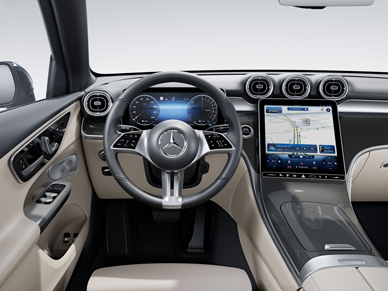 interior do Mercedes-Benz GLC SUV 2024